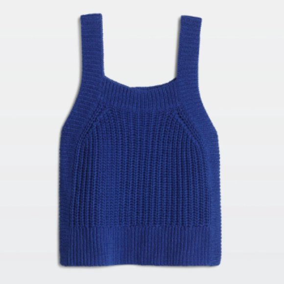 Aritzia Wilfred Blue Caumont Knitted Tank - Picture 1 of 8